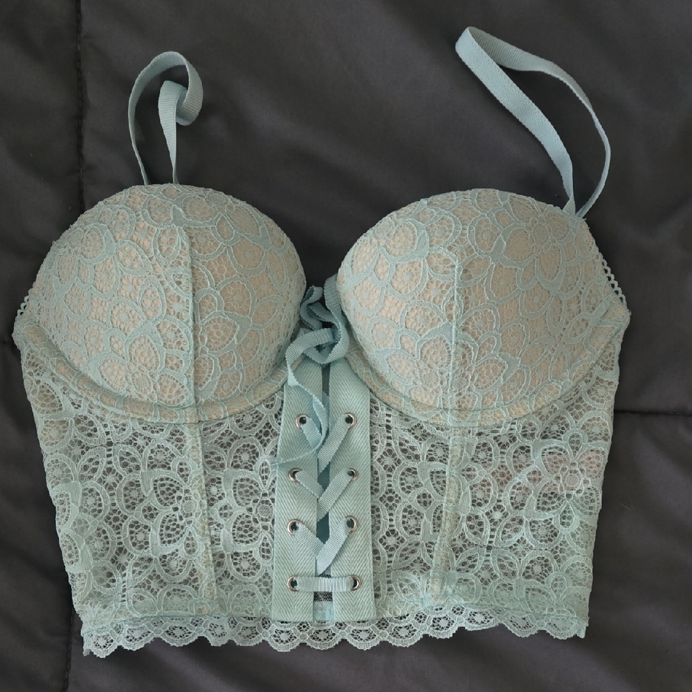Victoria's Secret Blue Lace Bra Intimates & Sleepwear